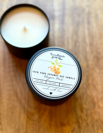 Oregon Pear Soy Wax Candle in Tin