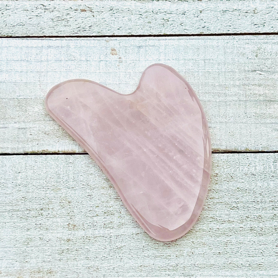 Rose Quartz Gua Sha Em'z Blendz Soap Co.