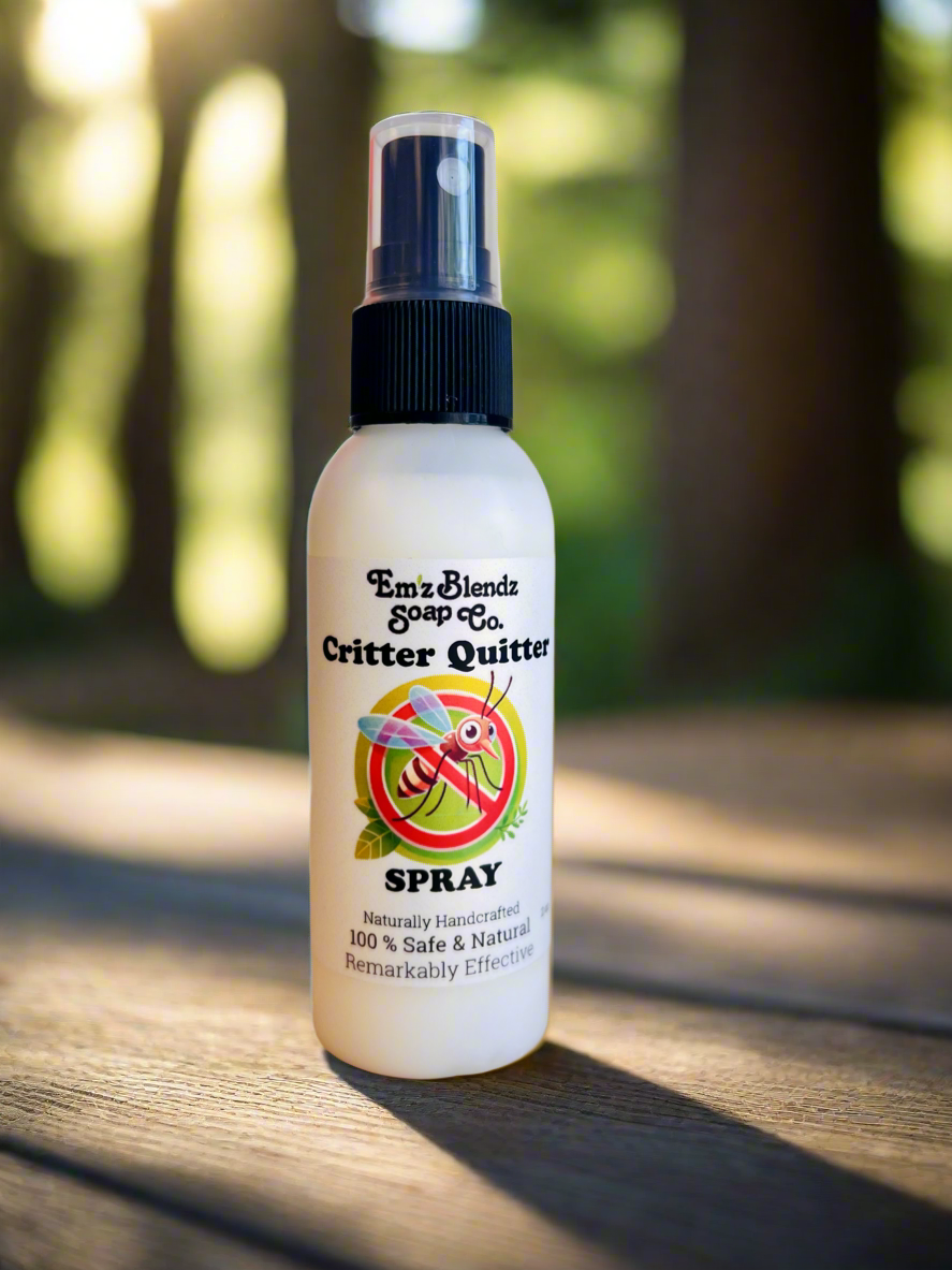Critter Quitter | All Natural Bug Spray (2 oz) Em'z Blendz Soap Co.