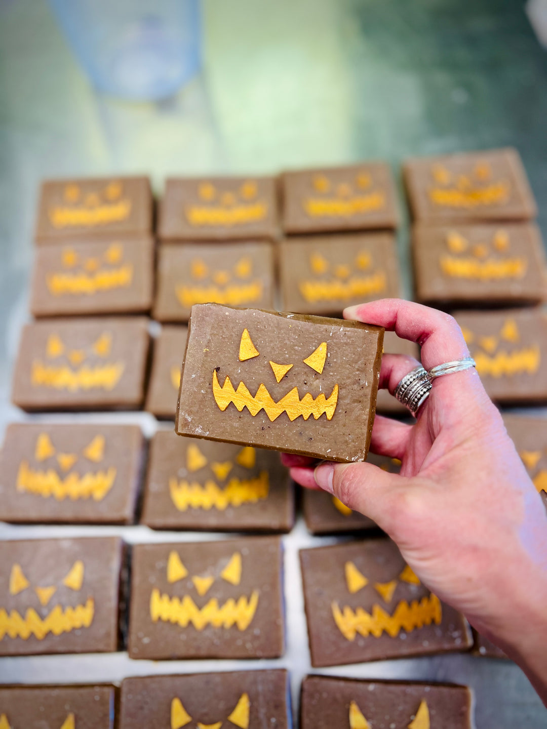 Pumpkin Spice Soap Bar Em'z Blendz Soap Co.
