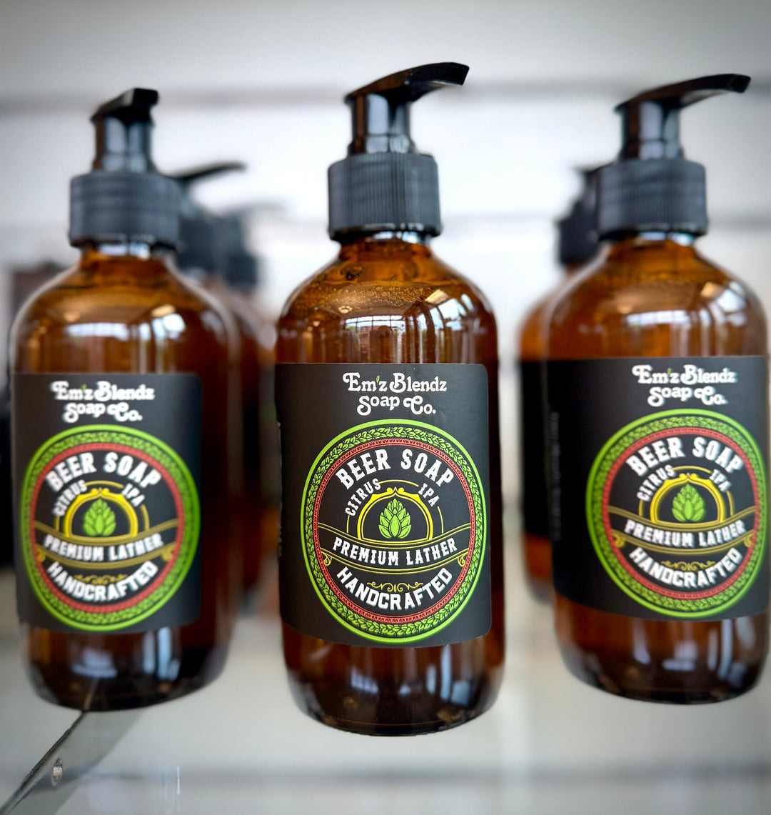 Liquid Beer Hand Soap | Citrus IPA Em'z Blendz Soap Co.