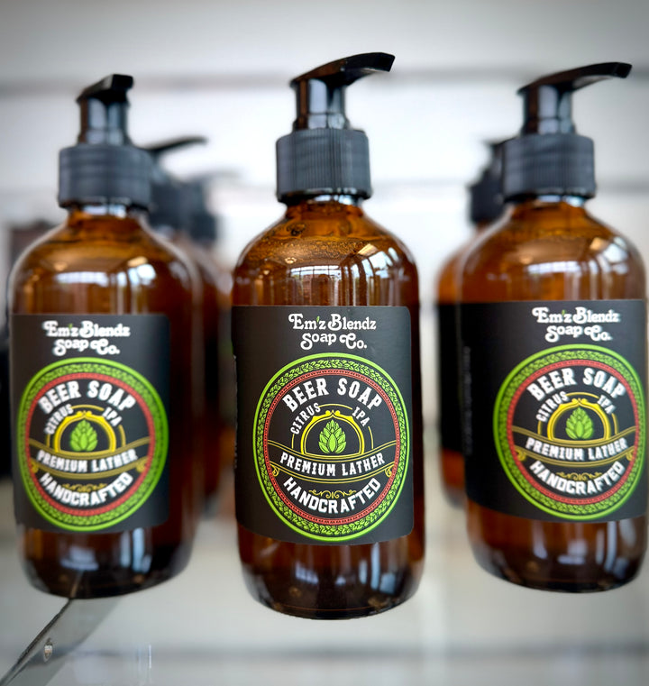 Liquid Beer Hand Soap | Citrus IPA Em'z Blendz Soap Co.