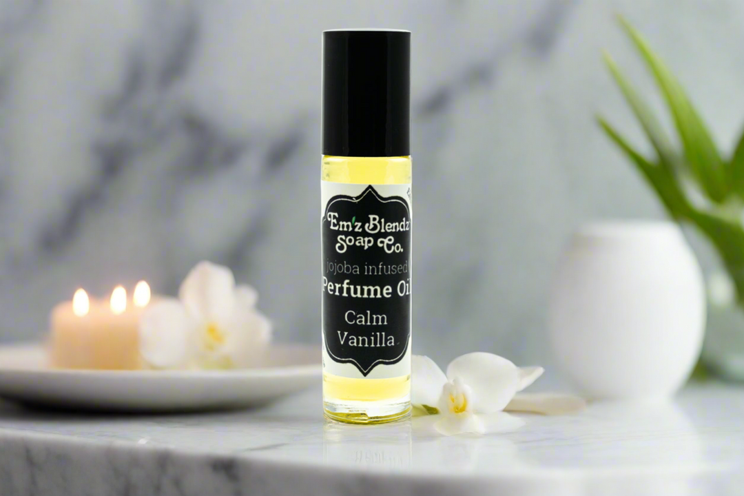 Jojoba Perfume Oil | Calm Vanilla Em'z Blendz Soap Co.