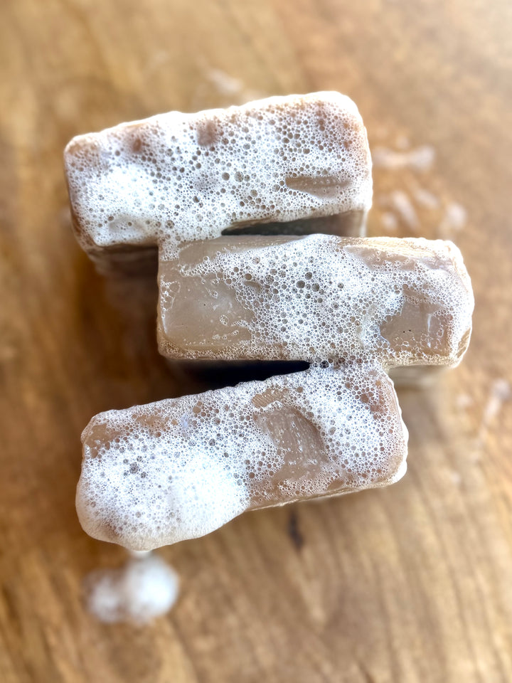 Sandalwood Suede Shaving Bar Em'z Blendz Soap Co.