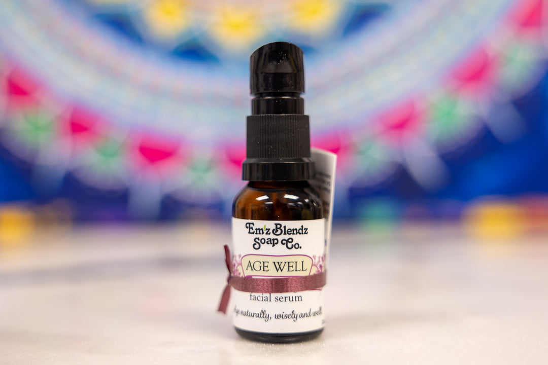 Age Well Serum | Natural Retinol Alternative Em'z Blendz Soap Co.