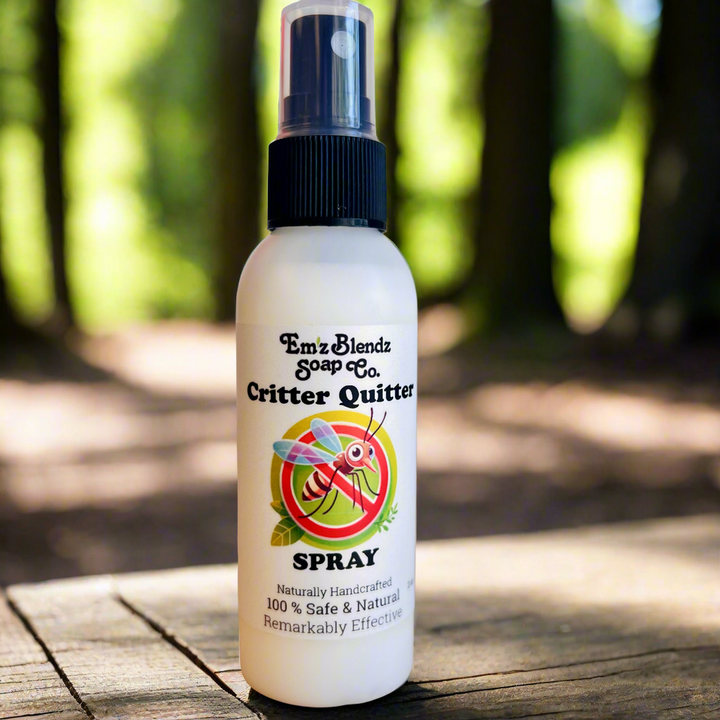 Critter Quitter | All Natural Bug Spray (2 oz) Em'z Blendz Soap Co.