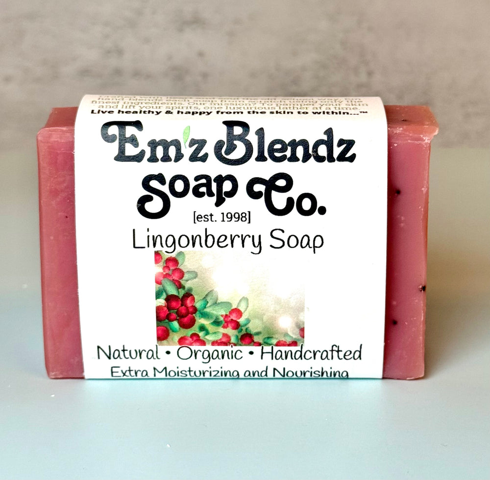 Lingonberry Seed Soap Bar Em'z Blendz Soap Co.