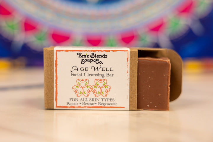 Age Well Facial Cleansing Bar Em'z Blendz Soap Co.