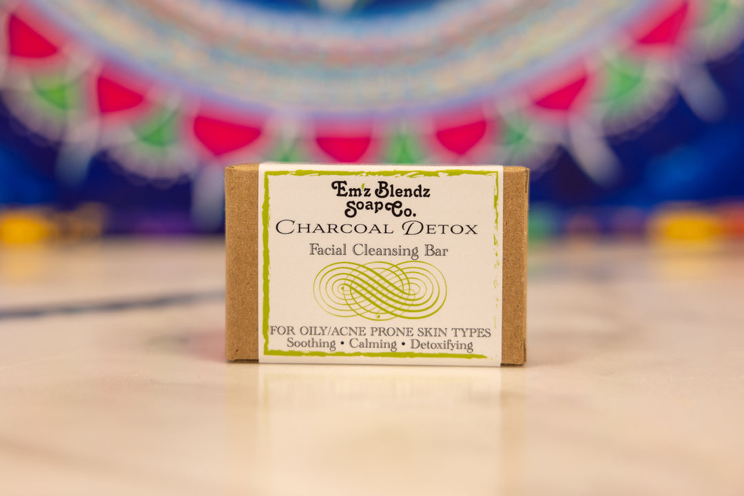 Bamboo Charcoal & Tea Tree Detox Facial Soap Em'z Blendz Soap Co.