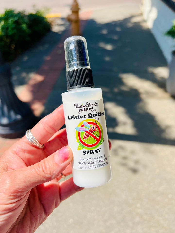 Critter Quitter | All Natural Bug Spray (2 oz) Em'z Blendz Soap Co.