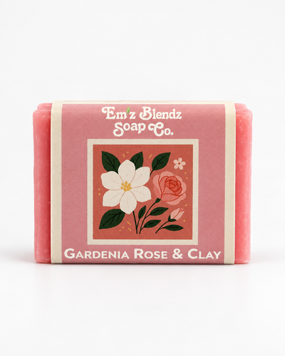 Gardenia Rose & Clay Soap Bar