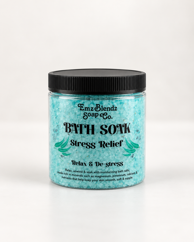 Stress Relief | Moisturizing Bath Soak | Bath Salts