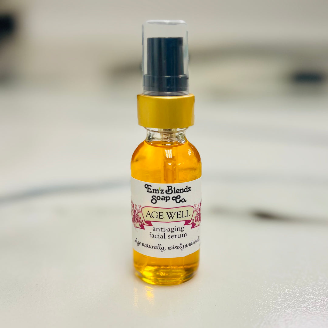 Age Well Serum | Natural Retinol Alternative Em'z Blendz Soap Co.