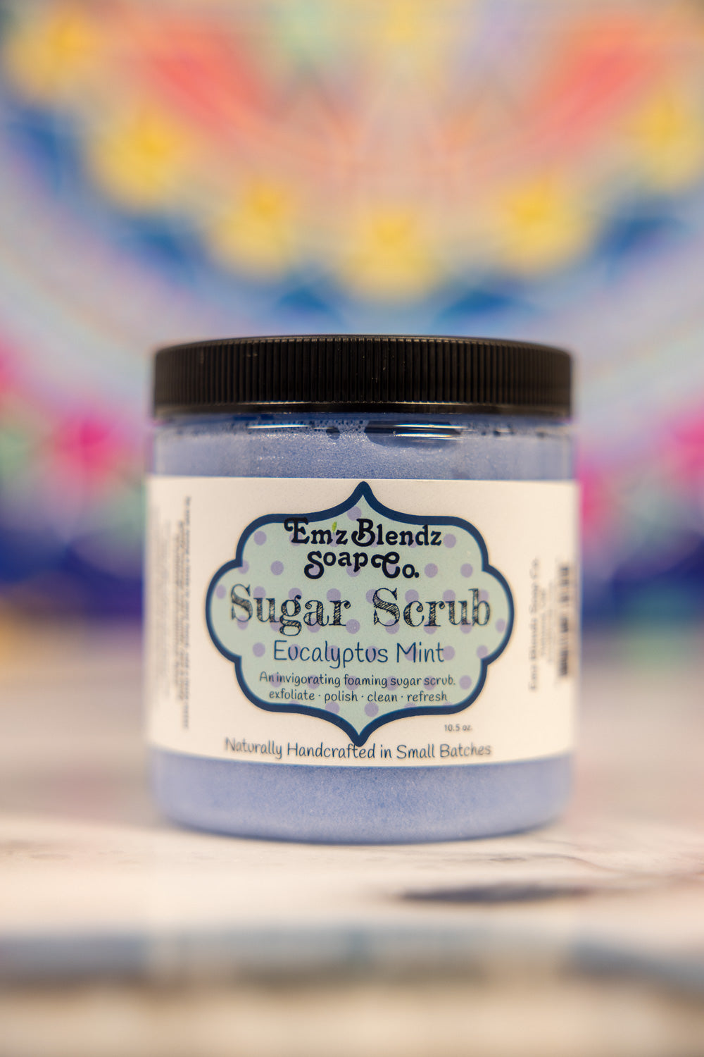 Purifying Eucalyptus Mint | Foaming Sugar Scrub Polish Em'z Blendz Soap Co.