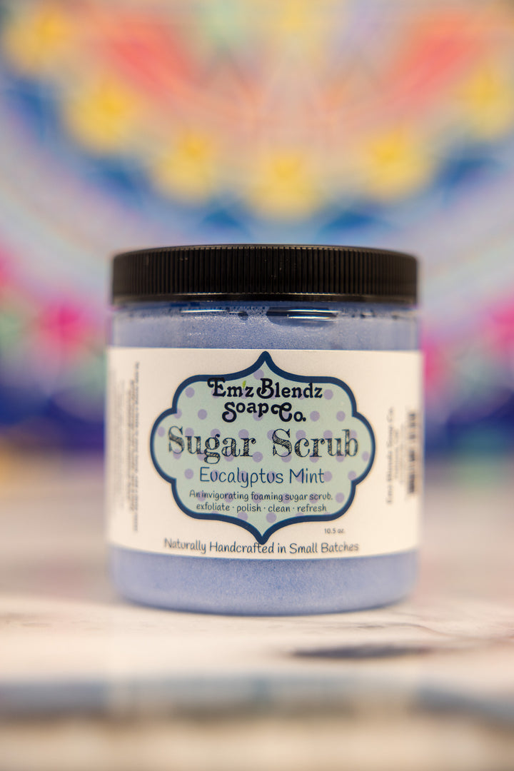 Purifying Eucalyptus Mint | Foaming Sugar Scrub Polish Em'z Blendz Soap Co.