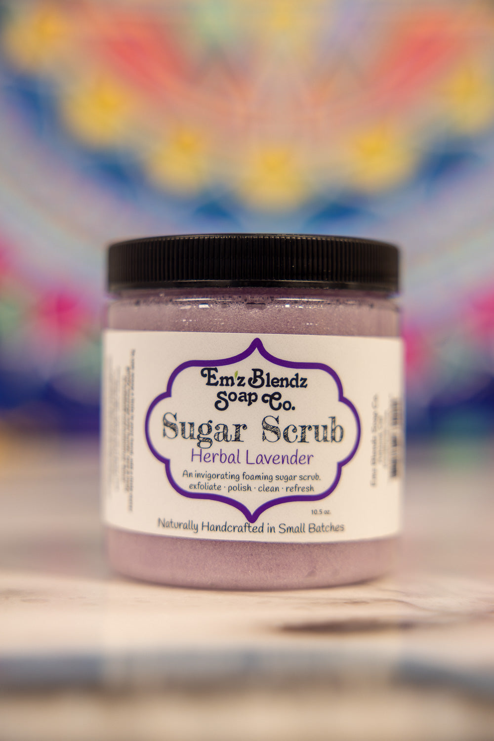 Balancing Herbal Lavender | Foaming Sugar Scrub Polish Em'z Blendz Soap Co.