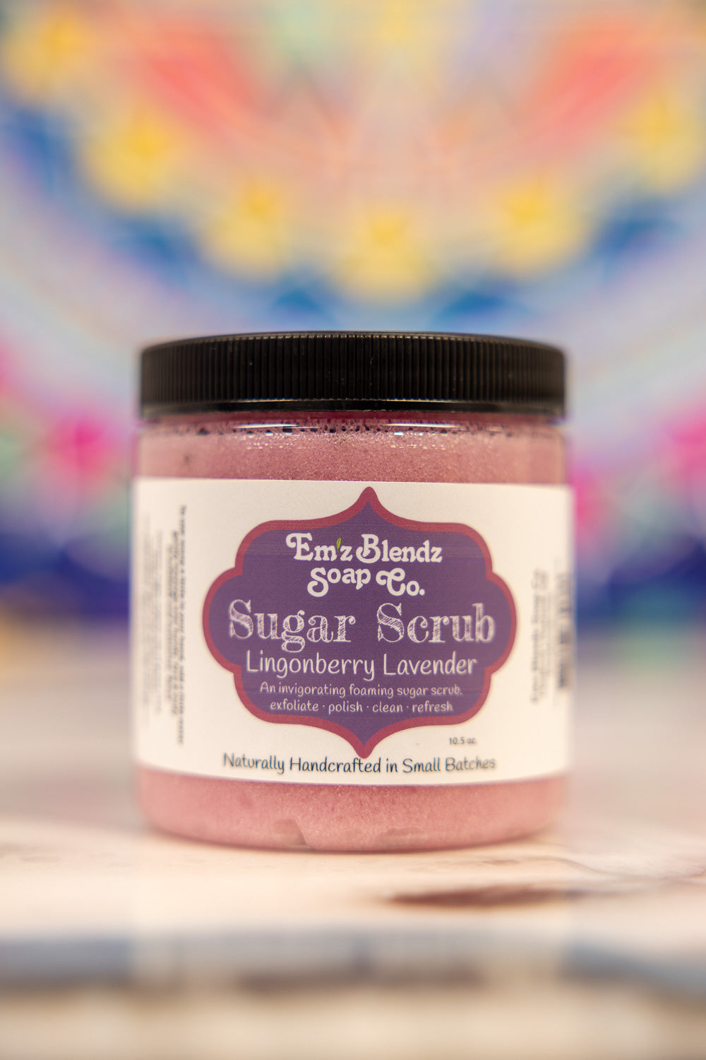 Lingonberry Lavender | Foaming Sugar Scrub Polish Em'z Blendz Soap Co.