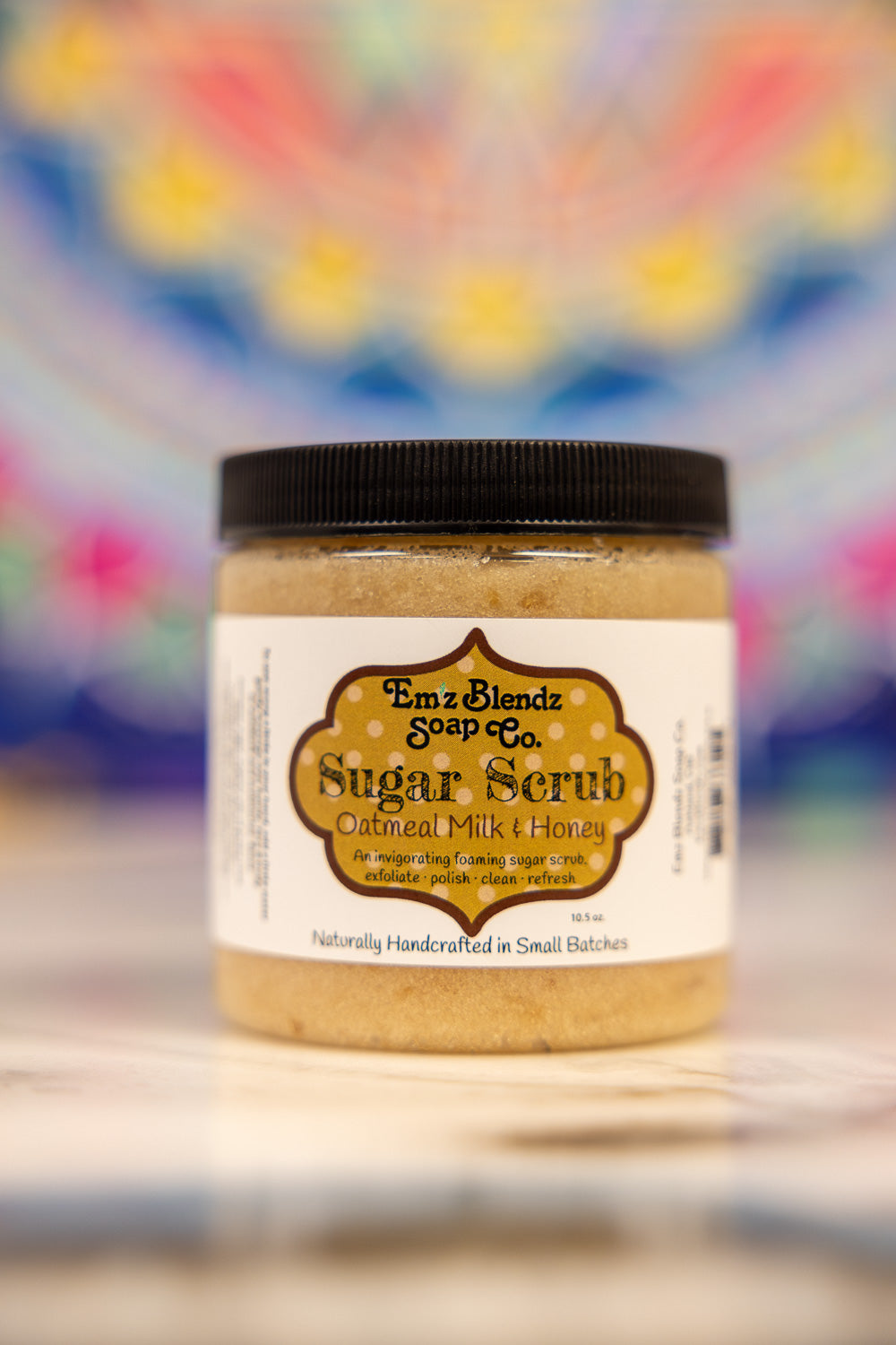 Soothing Oatmeal Milk & Honey | Foaming Sugar Scrub Polish Em'z Blendz Soap Co.