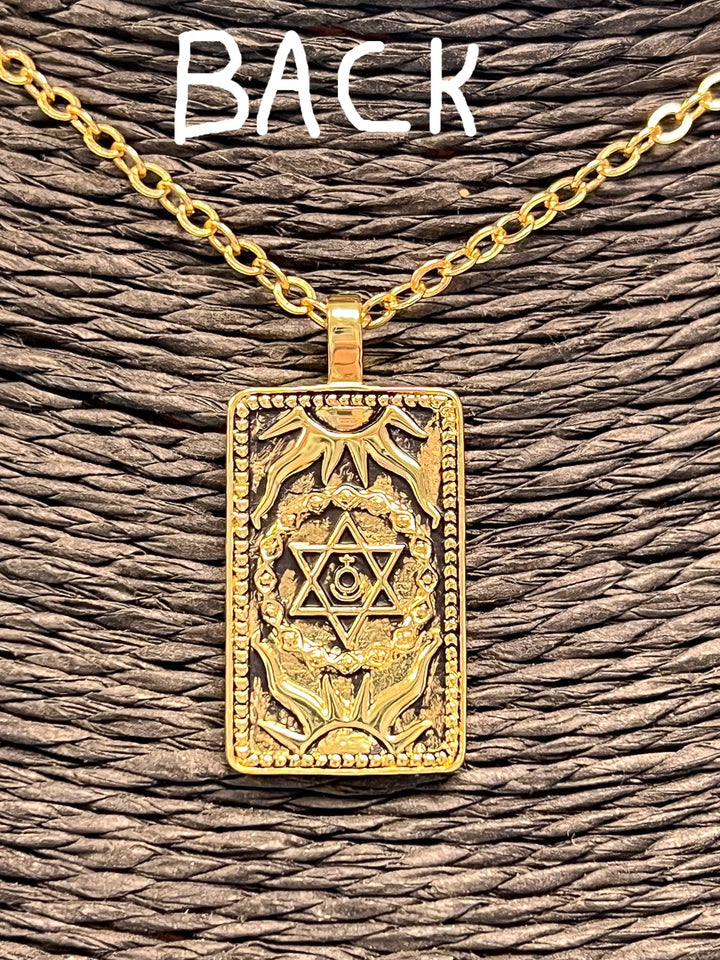 Tarot Necklace - 18k Gold Plated Em'z Blendz Soap Co.