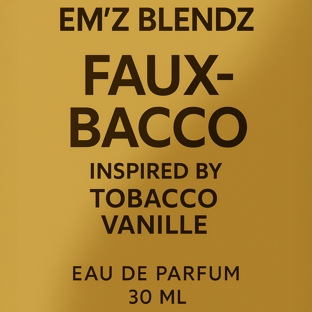 Faux-Bacco | Eau de Parfum | Inspired by Tobacco Vanille Em'z Blendz Soap Co.