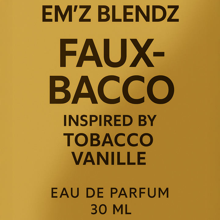 Faux-Bacco | Eau de Parfum | Inspired by Tobacco Vanille Em'z Blendz Soap Co.