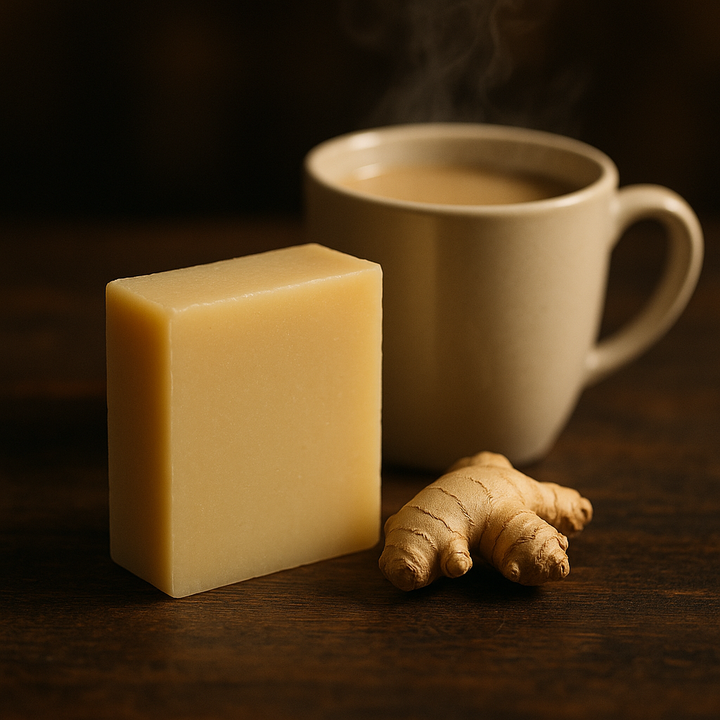 Ginger Goat Milk Soap Bar Em'z Blendz Soap Co.