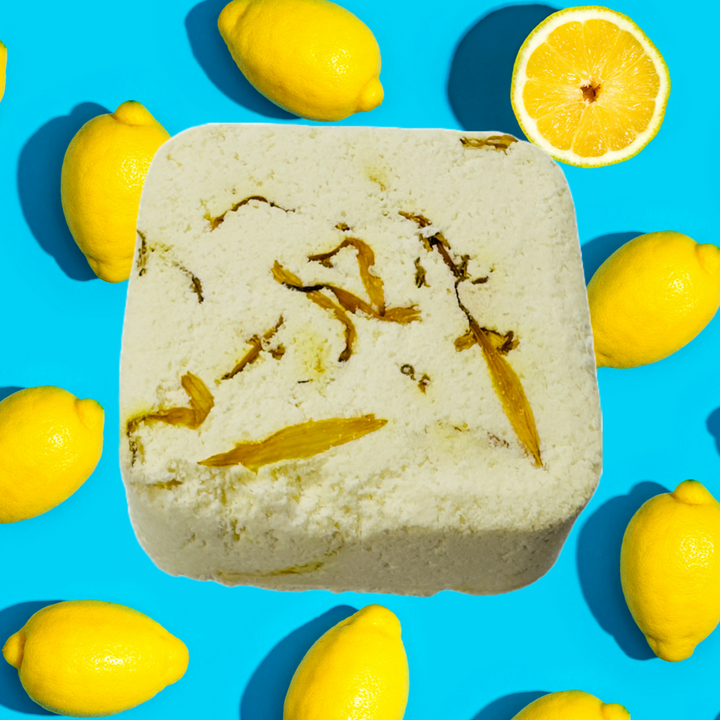Foaming Shower Bomb | Aromatherapy & Body Wash Lemon Calendula Em'z Blendz Soap Co.