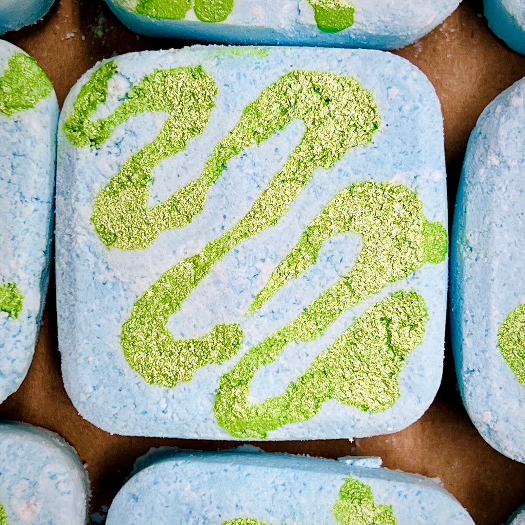 Foaming Shower Bomb | Aromatherapy & Body Wash Eucalyptus Mint Em'z Blendz Soap Co.