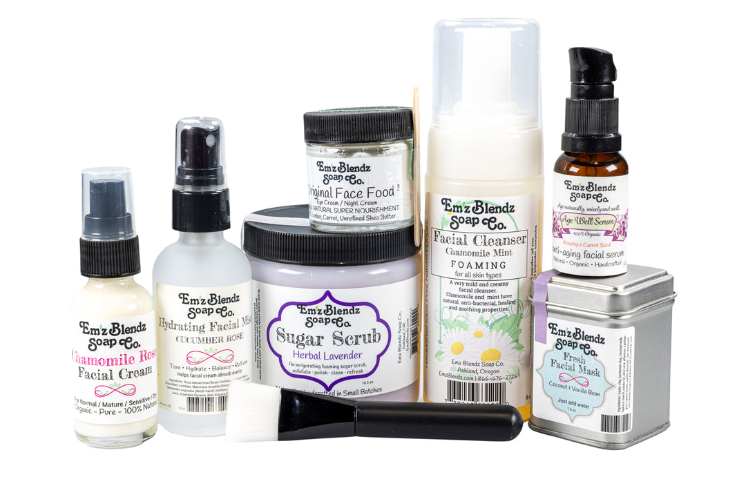 Nourishing Regimen | Complete Facial Skin Care Kit Em'z Blendz Soap Co.