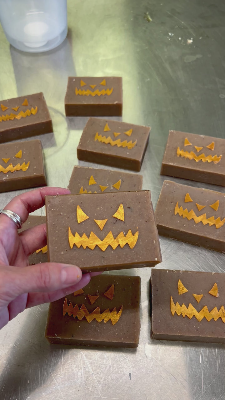 Pumpkin Spice Soap Bar Em'z Blendz Soap Co.