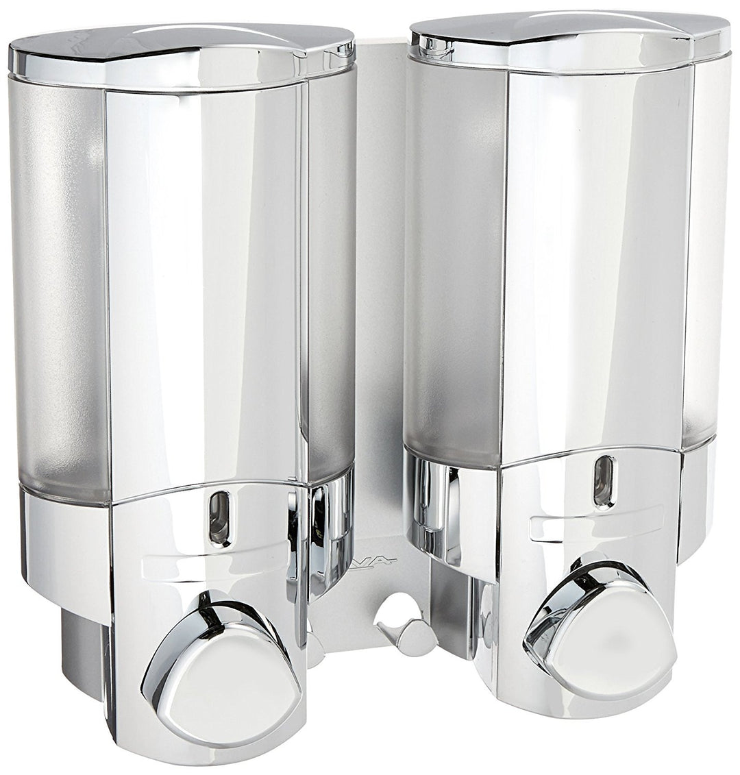 Shower Dispenser | Easy-to-Install Refillable Shower Liquid Dispenser 2 Chambers: “Shampoo + Conditioner” Em'z Blendz Soap Co.