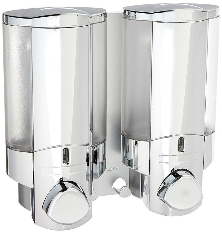 Shower Dispenser | Easy-to-Install Refillable Shower Liquid Dispenser 2 Chambers: “Shampoo + Conditioner” Em'z Blendz Soap Co.