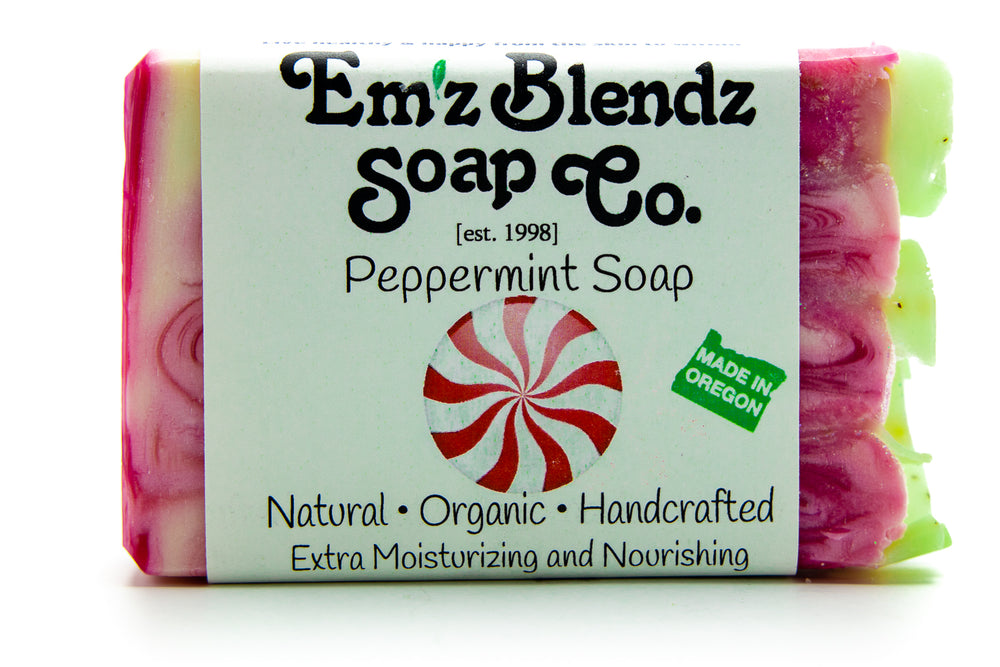 Peppermint Jingle Soap Bar Em'z Blendz Soap Co.