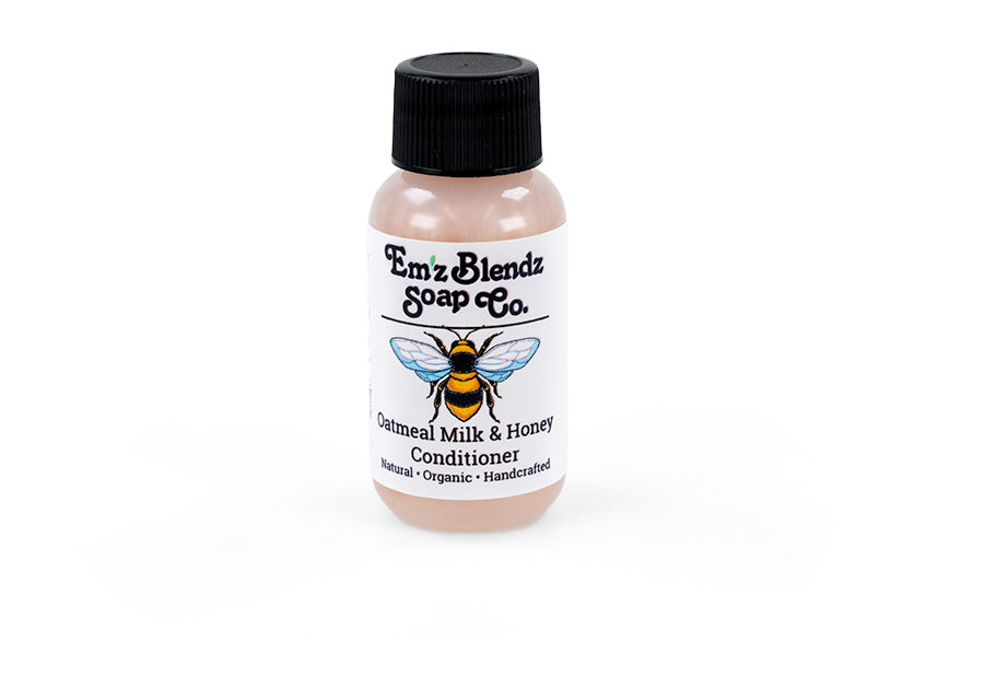 Guest Travel-size Conditioner Cozy Oatmeal Milk & Honey 100 Stock Wrapped Em'z Blendz Soap Co.