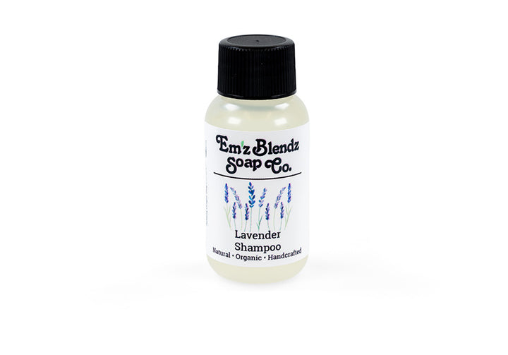Guest Travel-Size Bath & Shower Gel Relaxing Herbal Lavender 100 Stock Wrapped Em'z Blendz Soap Co.