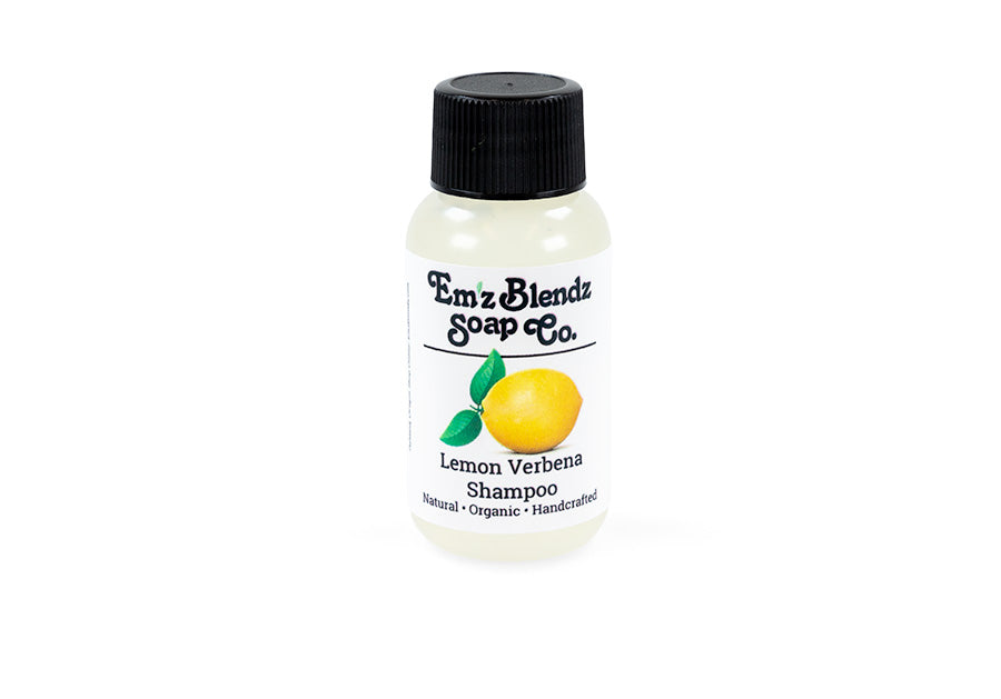 Guest Travel-Size Bath & Shower Gel Refreshing Lemon Verbena 100 Stock Wrapped Em'z Blendz Soap Co.