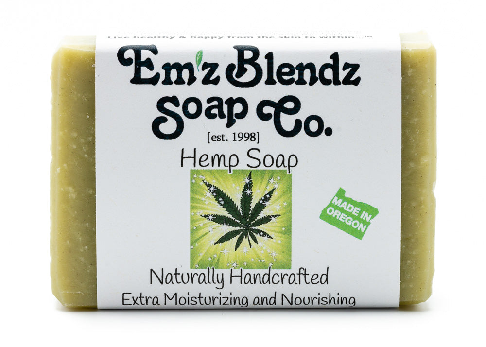 Hemp Soap Bar with Cannabis Sativa Seed Oil Em'z Blendz Soap Co.