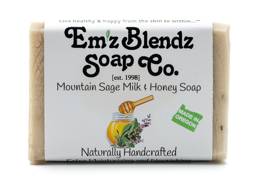 Mountain Sage, Milk & Honey Soap Bar Em'z Blendz Soap Co.