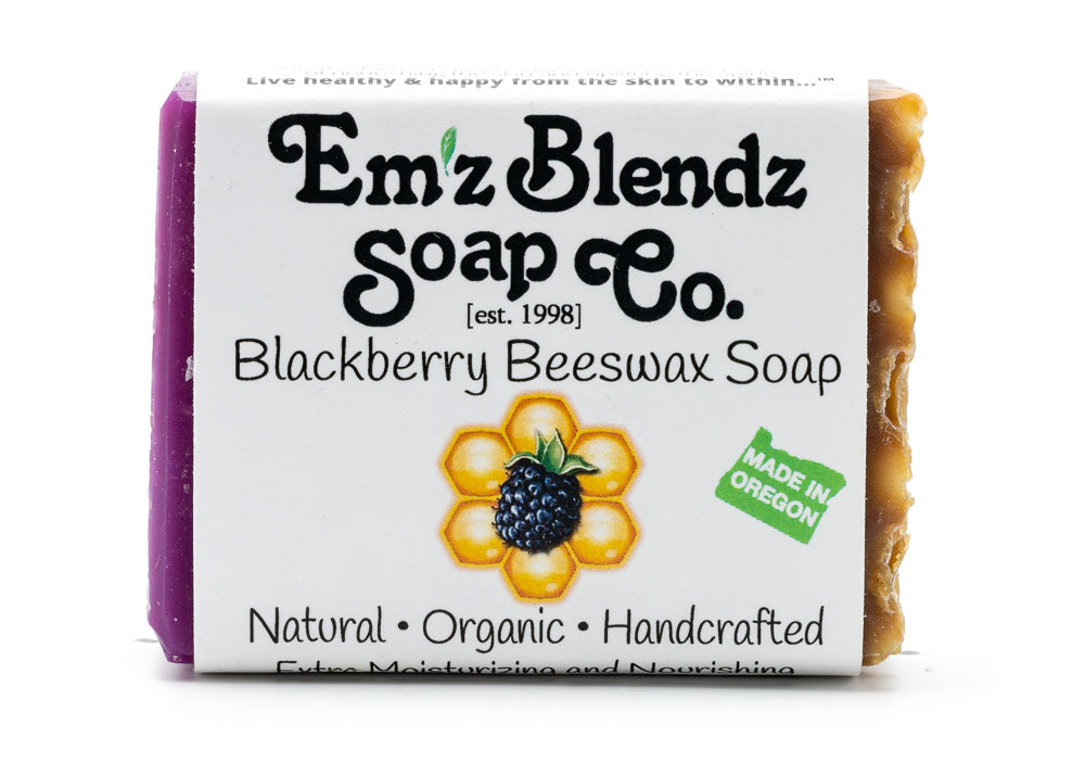 Blackberry Beeswax Soap Bar Em'z Blendz Soap Co.