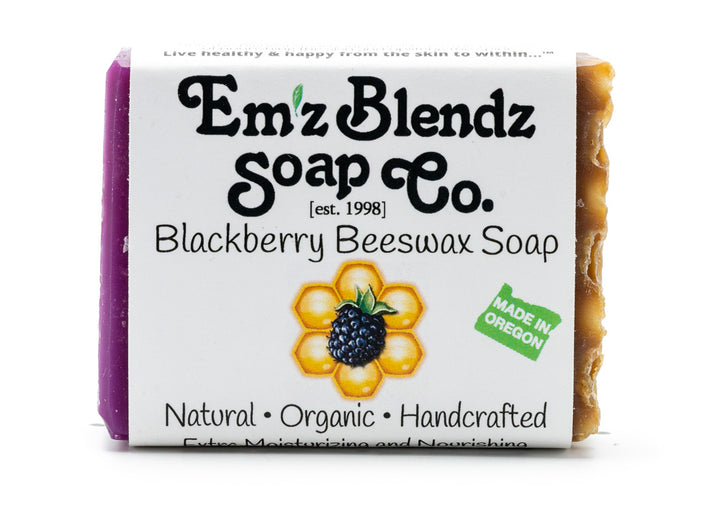 Blackberry Beeswax Soap Bar Em'z Blendz Soap Co.
