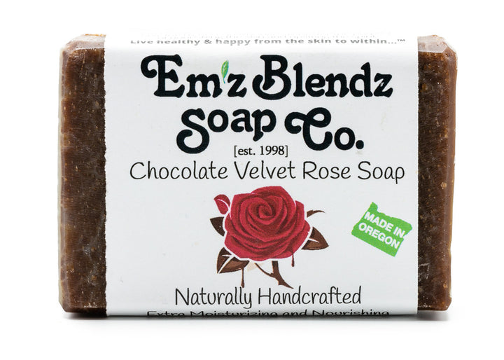 Chocolate Velvet Rose Soap Bar Em'z Blendz Soap Co.
