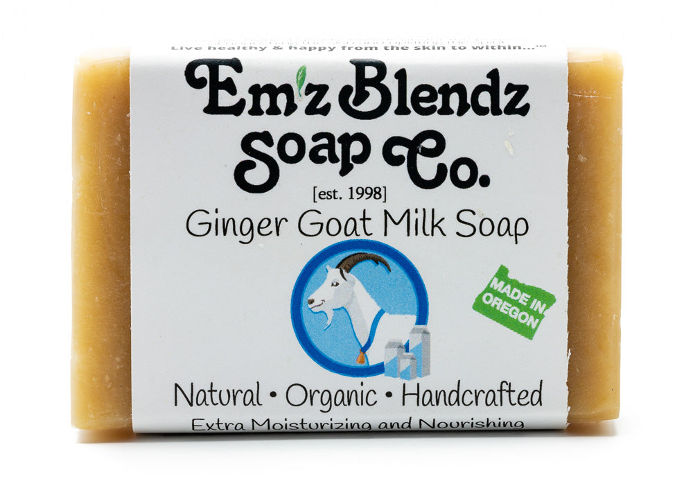Ginger Goat Milk Soap Bar Em'z Blendz Soap Co.