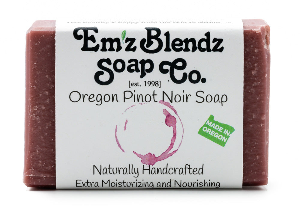 Oregon Pinot Noir Wine Soap Bar Em'z Blendz Soap Co.