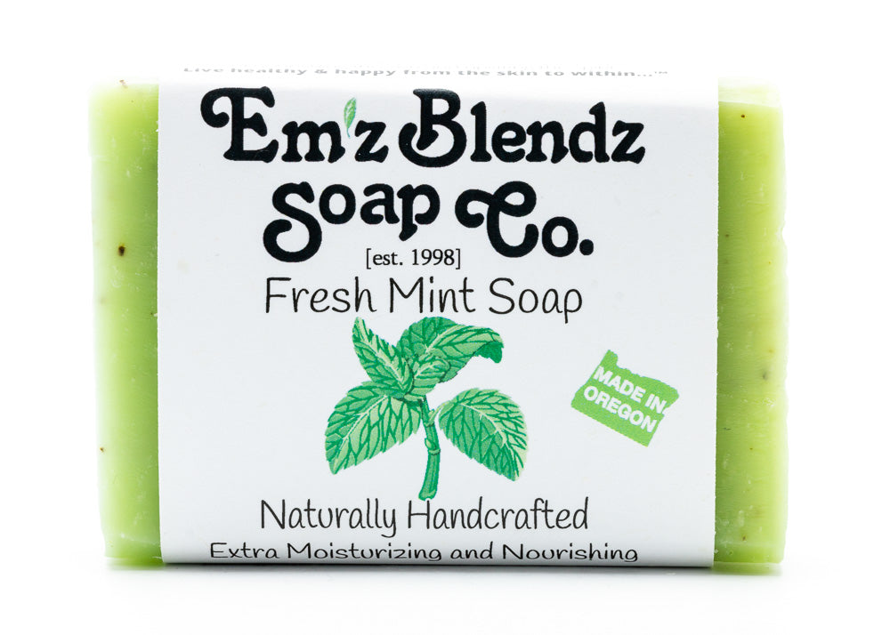 Fresh Mint Soap Bar Em'z Blendz Soap Co.