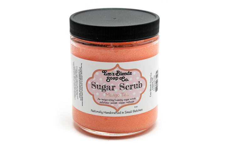 Uplifting Mango Tea | Foaming Sugar Scrub Polish Em'z Blendz Soap Co.