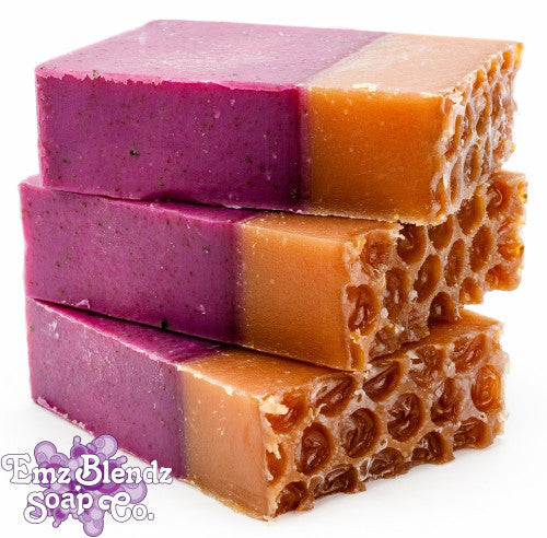 Blackberry Beeswax Soap Bar Em'z Blendz Soap Co.