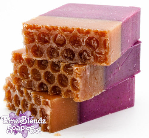 Blackberry Beeswax Soap Bar Em'z Blendz Soap Co.