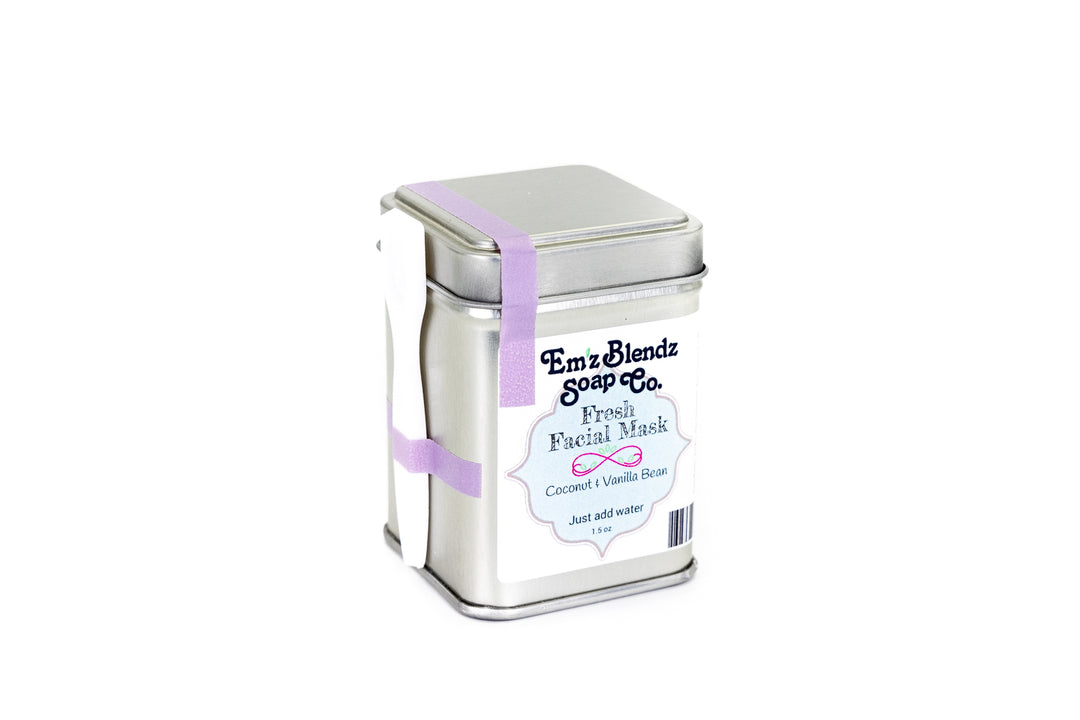 Fresh Facial Mask | Coconut & Vanilla Bean    Em'z Blendz Soap Co.