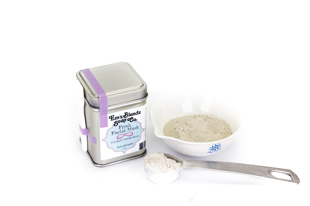 Fresh Facial Mask | Coconut & Vanilla Bean    Em'z Blendz Soap Co.