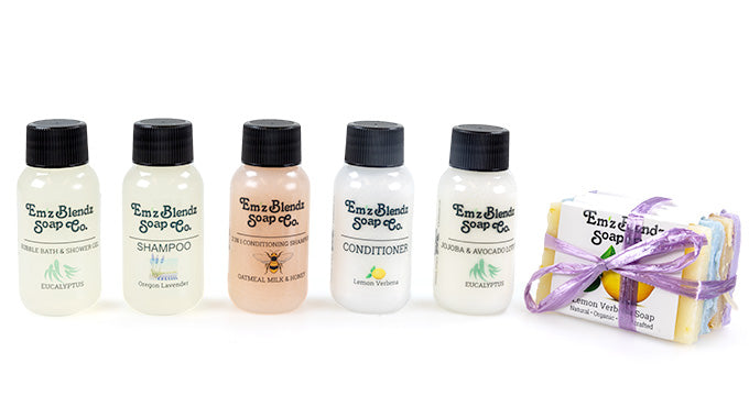 Trial Sample Set — Guest‑Size Amenities (Hospitality Only) Em'z Blendz Soap Co.